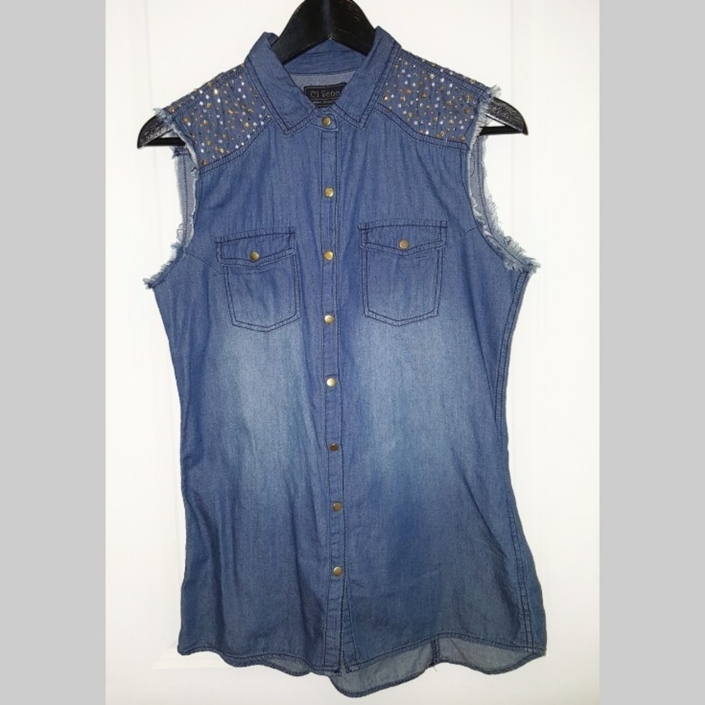 Ci Sono Denim Top🛍